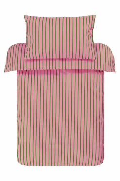 Barnsängkläder|Jotex SIMA MINI Påslakanset Spjälsäng Ekologisk Rosa/grön