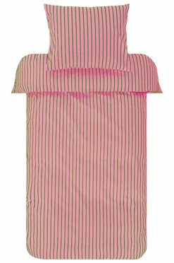 Påslakanset|Jotex SIMA Påslakanset Enkelsäng Ekologisk Rosa/grön