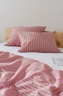 Örngott|Jotex SIMA örngott 2-pack Ekologisk Rosa/grön