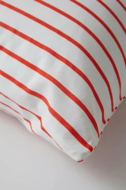 Örngott|Jotex SIMA örngott 90x50 Cm Ekologisk Vit/tomatröd
