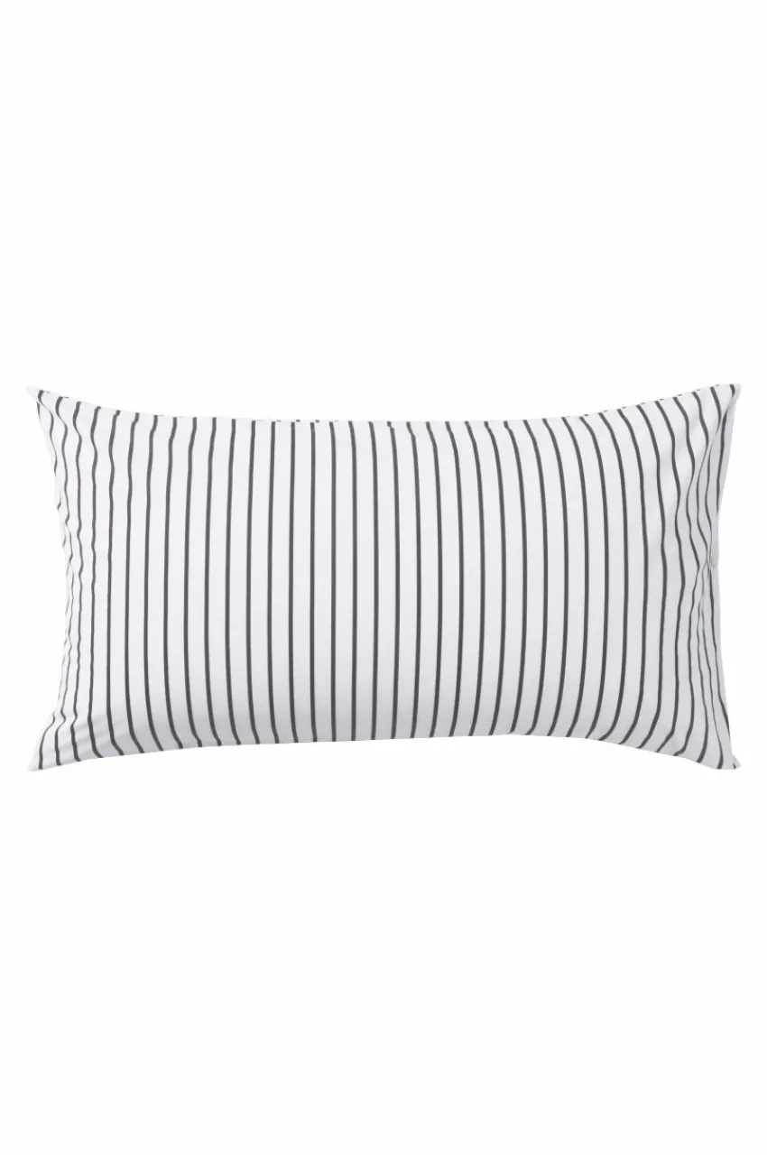Örngott|Jotex SIMA örngott 90x50 Cm Ekologisk Vit/gråsvart