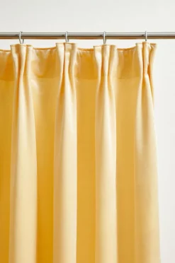 Sammetsgardiner|Multifunktionsgardiner|Jotex SIMONE Multifunktionsgardin 2-pack Ljusgul