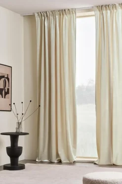 Sammetsgardiner|Multifunktionsgardiner|Jotex SIMONE Multifunktionsgardin 2-pack Greige