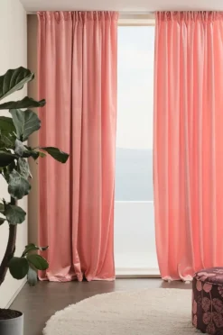 Sammetsgardiner|Multifunktionsgardiner|Jotex SIMONE Multifunktionsgardin 2-pack Terracotta rosa