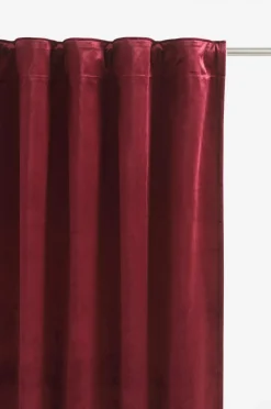 Julgardiner|Sammetsgardiner|Jotex SIMONE Multifunktionsgardin 2-pack Vinröd