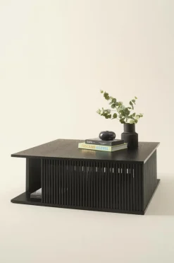 Bord|Jotex SION Soffbord 100x100 Cm Svart askfanér