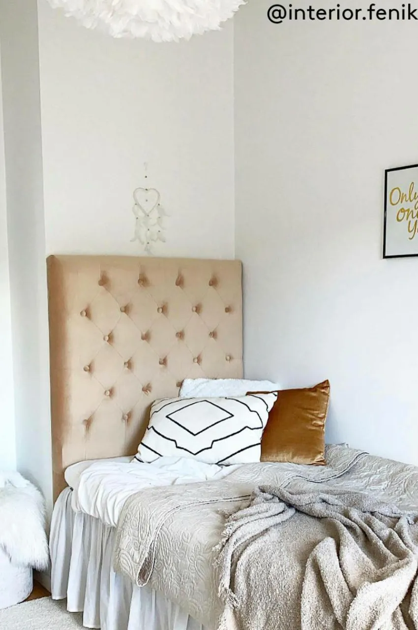 Sänggavlar|Jotex SKENE Sänggavel 90 Cm Puderbeige
