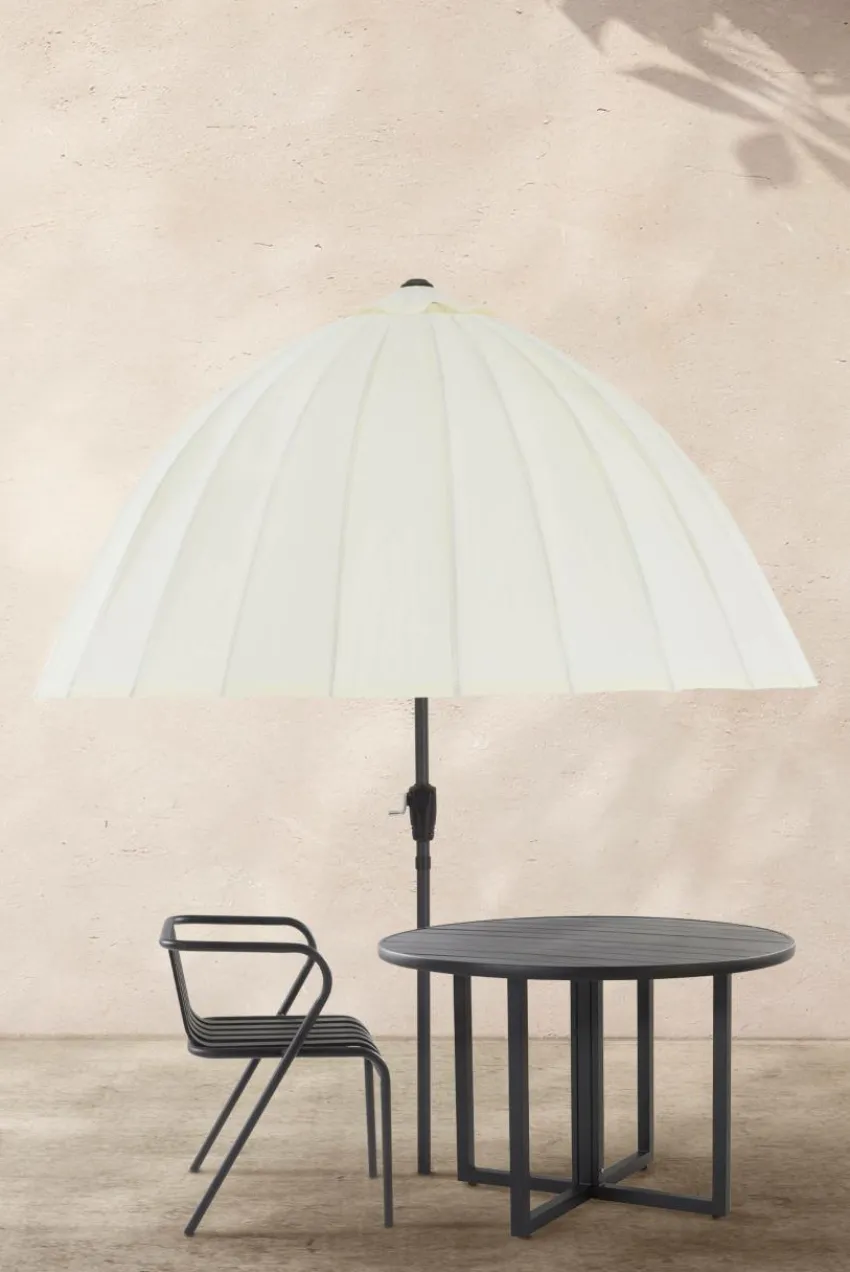 Parasoller & Pergola|Utemöbler|Jotex SKYROS Solparasoll ø 200 Cm Vit