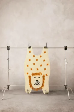 Barnmattor|Barnmattor|Jotex SLEEPING LION Bomullsmatta 90x150 Cm Beige