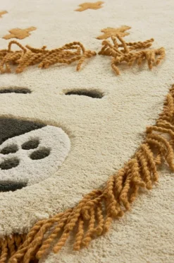 Barnmattor|Barnmattor|Jotex SLEEPING LION Bomullsmatta 90x150 Cm Beige