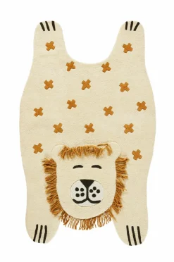 Barnmattor|Barnmattor|Jotex SLEEPING LION Bomullsmatta 90x150 Cm Beige