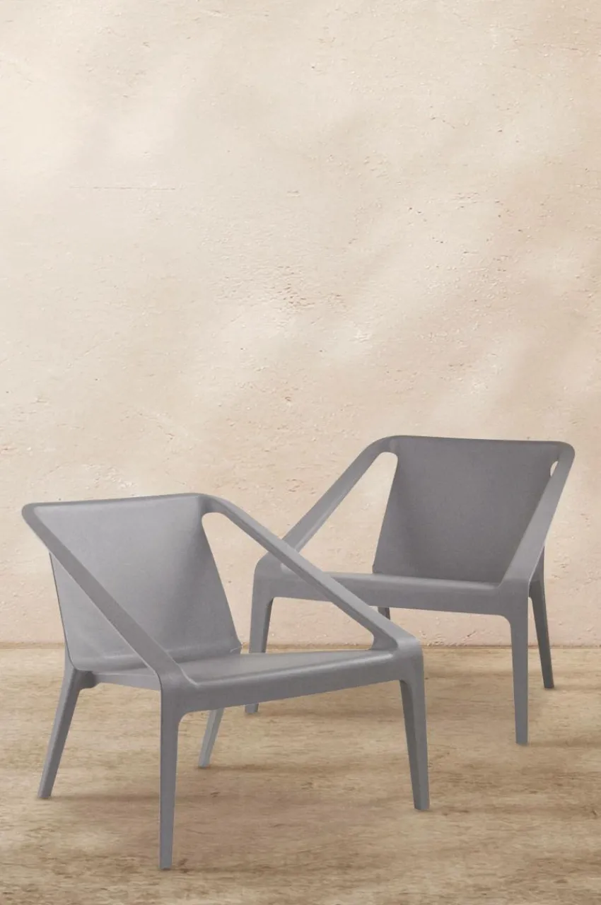Utestolar & Utepallar|Utemöbler|Jotex SLÖINGE Loungestol 2-pack Grå