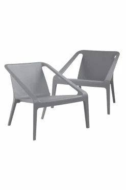 Utestolar & Utepallar|Utemöbler|Jotex SLÖINGE Loungestol 2-pack Grå