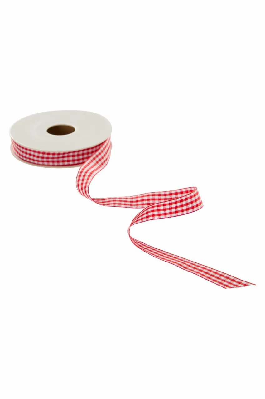 Presentpapper & Snöre|Jotex SMALL CHECK Band Röd