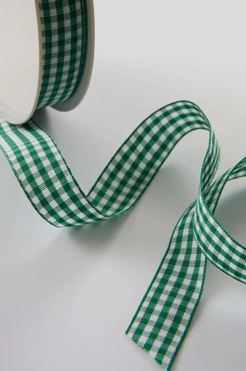 Presentpapper & Snöre|Jotex SMALL CHECK Band Mörkgrön