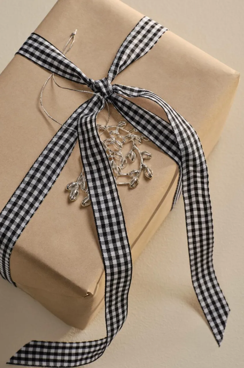 Presentpapper & Snöre|Jotex SMALL CHECK Band Svart
