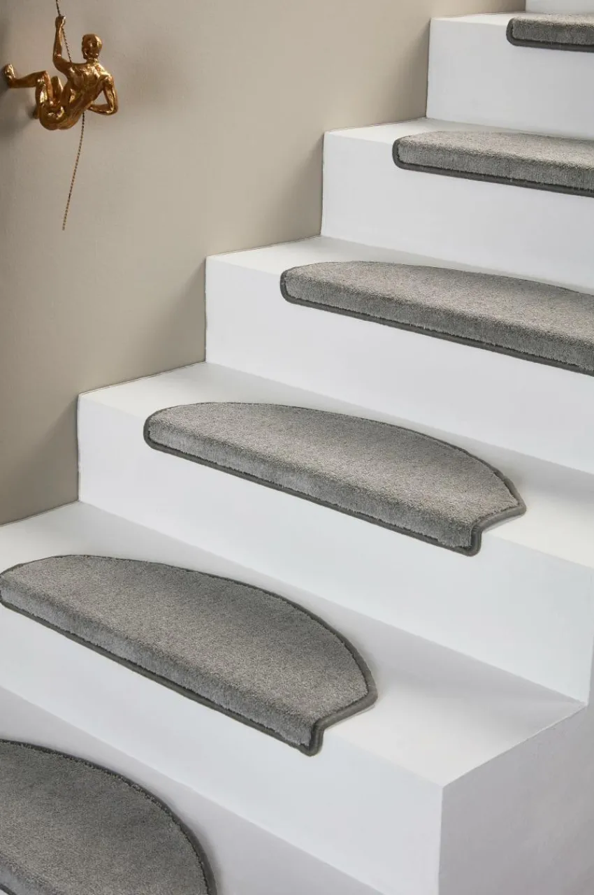 Återvunna Mattor|Trappstegsmattor|Jotex SOFT Trappstegsmatta 2-pack Stålgrå