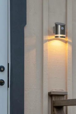 Utebelysning|Utebelysning|Jotex Solcells Vägglykta Venicini Silver