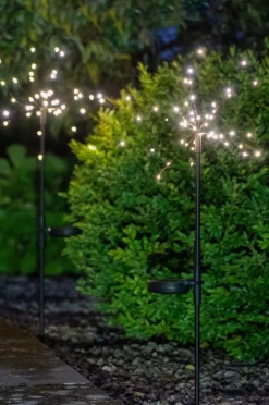 Utebelysning|Utebelysning|Jotex Solcellsdekoration Firework. Svart