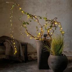 Utebelysning|Utebelysning|Jotex Solcellsslinga Dewdrop Micro 100 Grön
