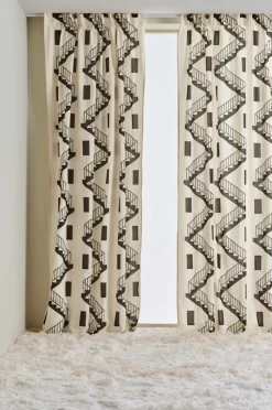 Multifunktionsgardiner|Jotex STAIRS funktionsgardin 2-pack Multi