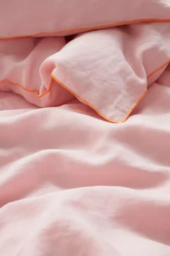Barnsängkläder|Jotex STICH MINI Påslakanset Spjälsäng Bubbelgumsrosa