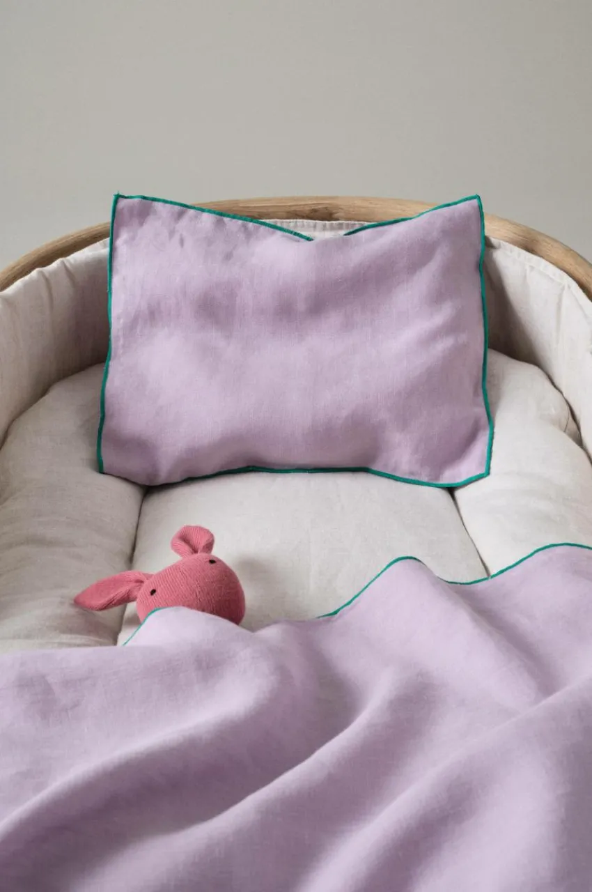 Barnsängkläder|Jotex STICH MINI örngott 35x28 Cm Orkidélila