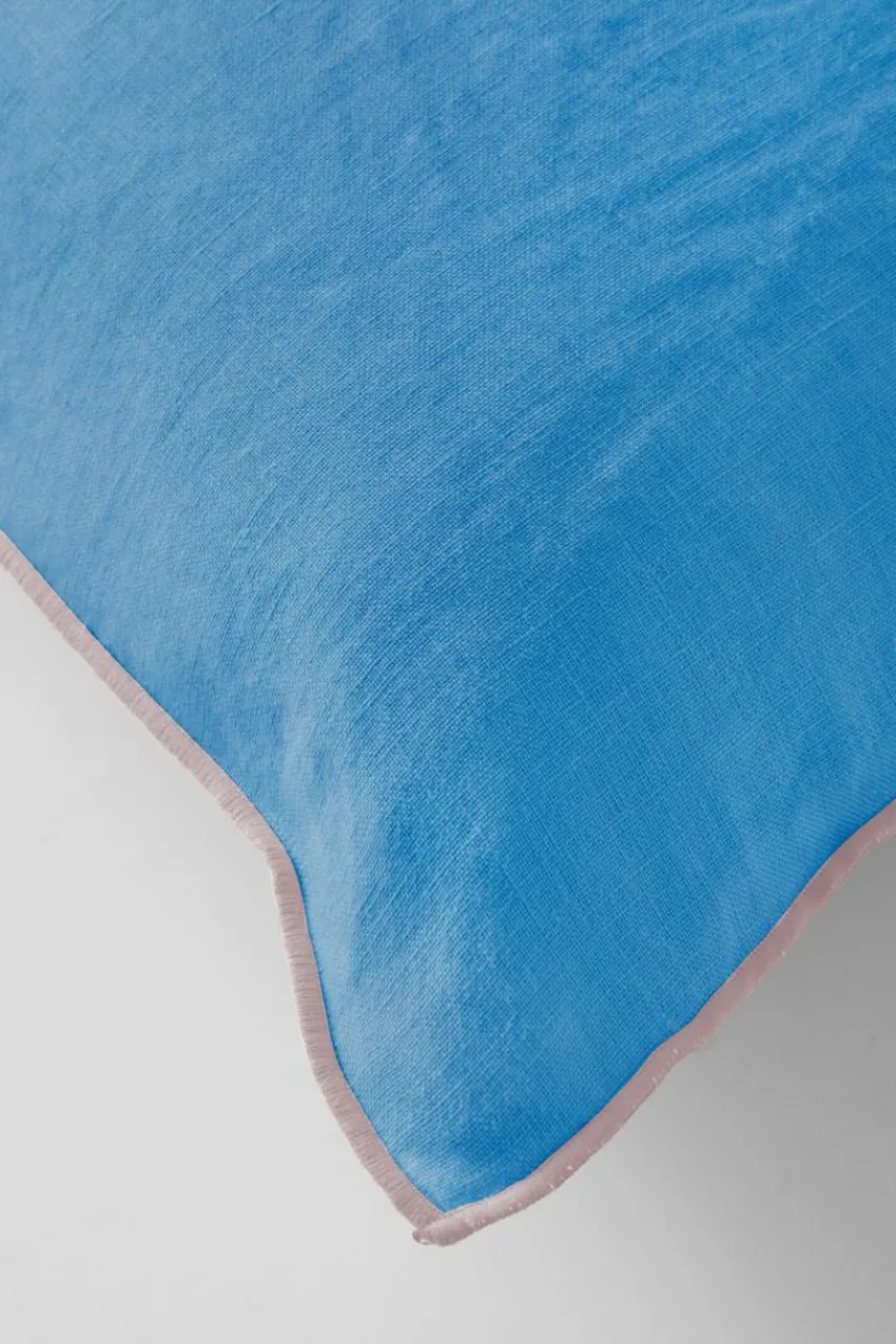 Barnsängkläder|Jotex STICH MINI örngott 55x35 Cm Azurblå