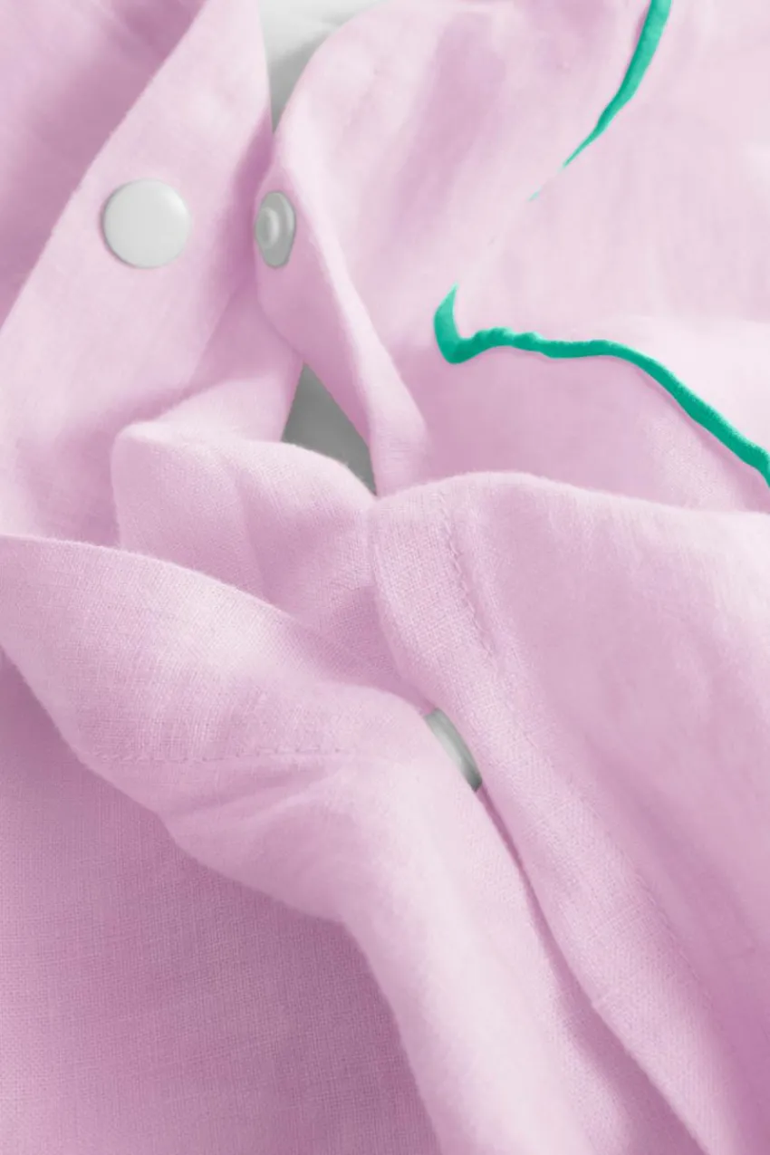 Påslakanset|Jotex STICH Påslakanset Dubbelsäng Orkidélila