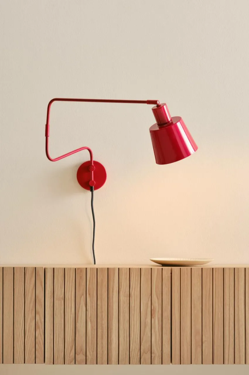 Vägglampor|Jotex STIG Vägglampa Röd