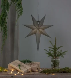 Julbelysning|Jotex Stjärna Ozen Grå