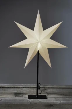 Julbelysning|Jotex Stjärna På Fot Frozen 80cm Vit