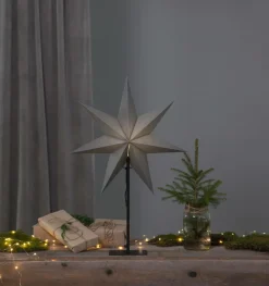 Julbelysning|Jotex Stjärna På Fot Ozen Grå