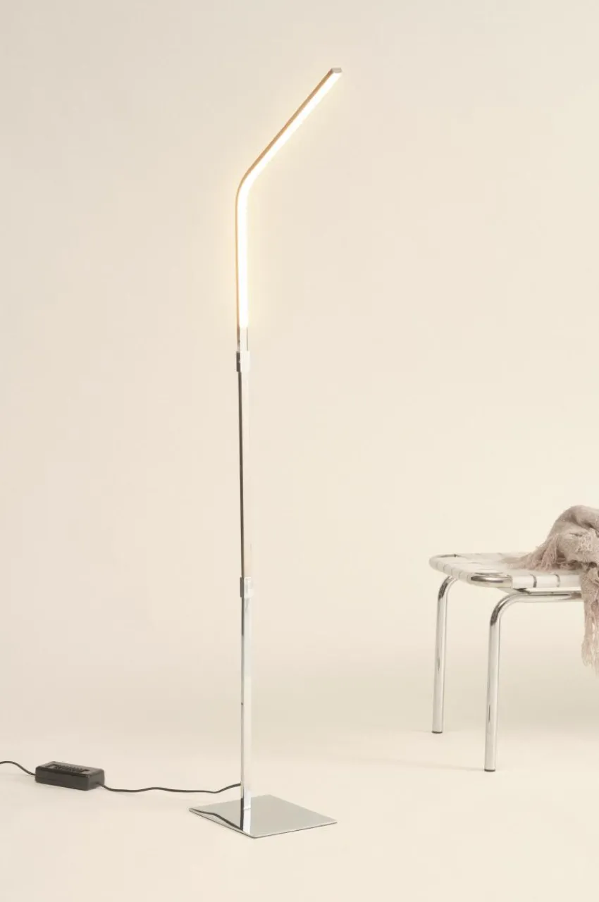 Golvlampor|Jotex STRAW Golvlampa Krom