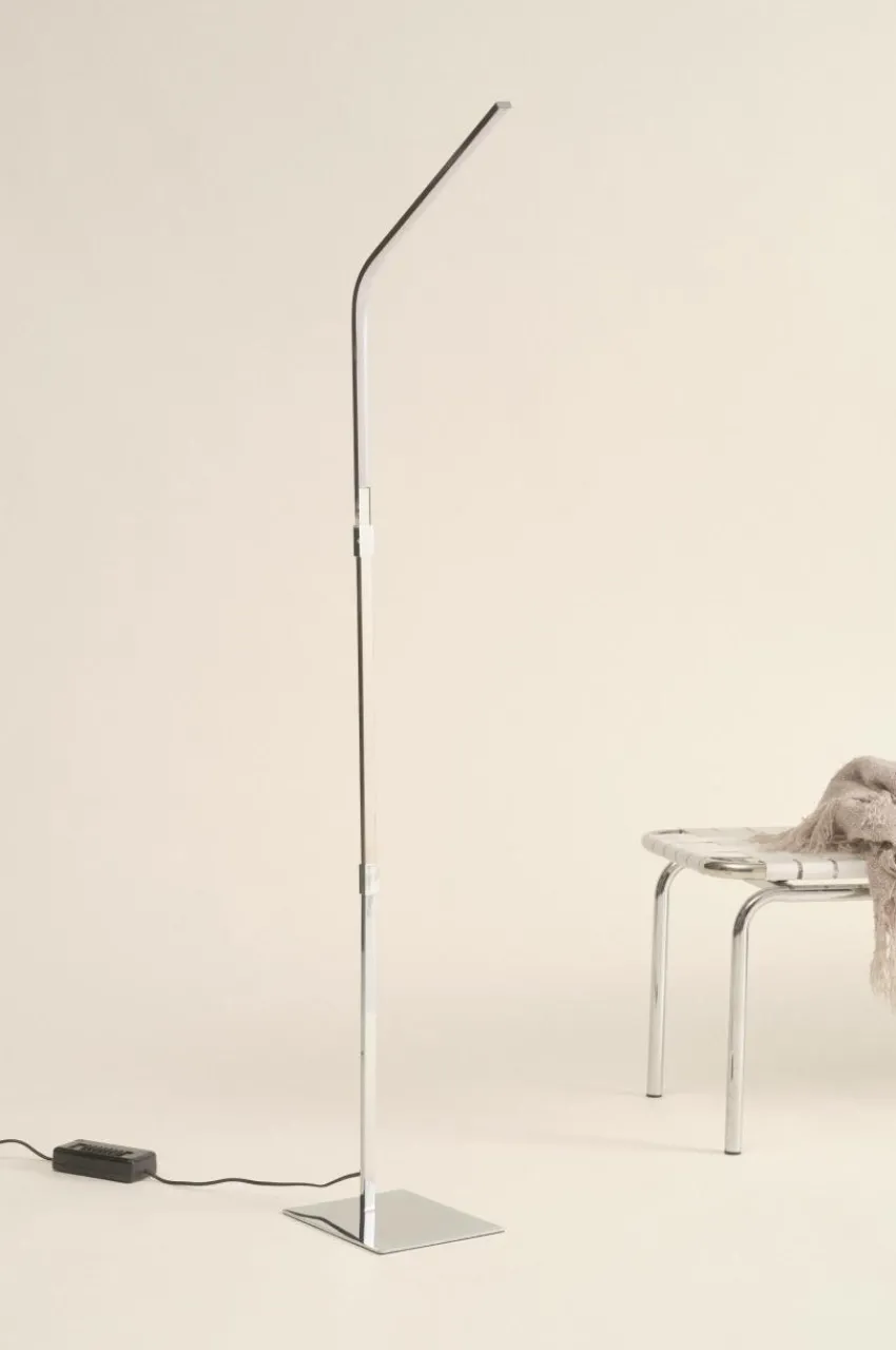 Golvlampor|Jotex STRAW Golvlampa Krom