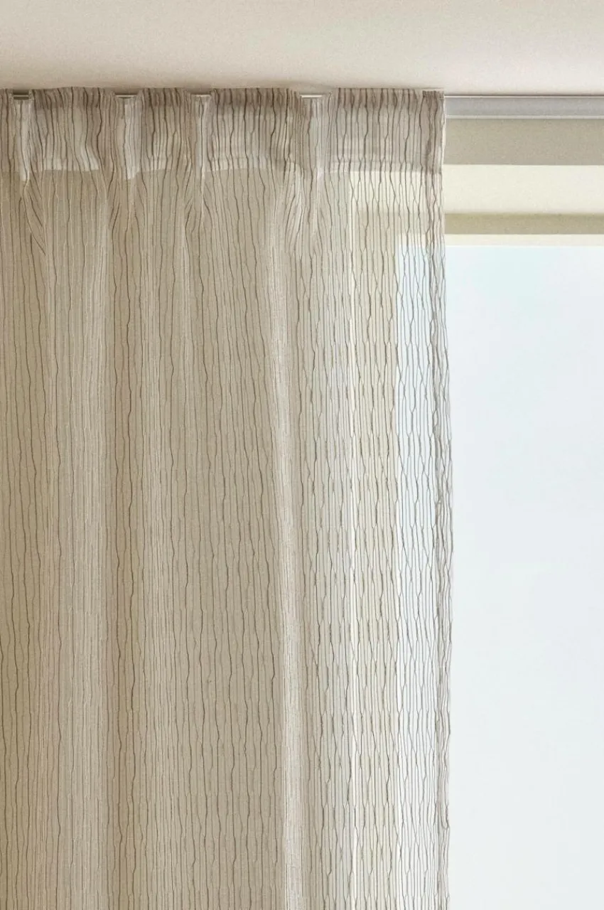 Multifunktionsgardiner|Jotex STRILA Multifunktionsgardin 2-pack Beige