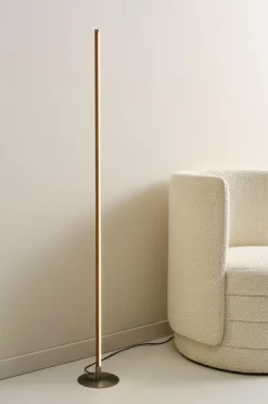 Golvlampor|Jotex STRIMMA LED Golvlampa Ljusbrun
