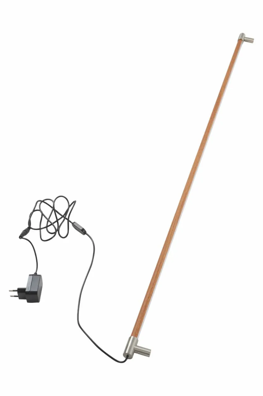 Vägglampor|Jotex STRIMMA LED Vägglampa Ljusbrun/nickelsatin