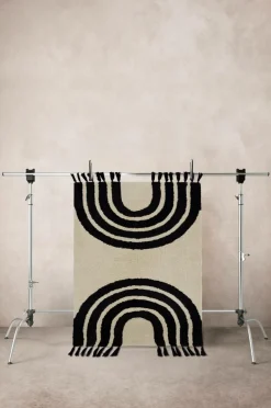 Barnmattor|Barnmattor|Jotex SUNITA Bomullsmatta Beige/svart