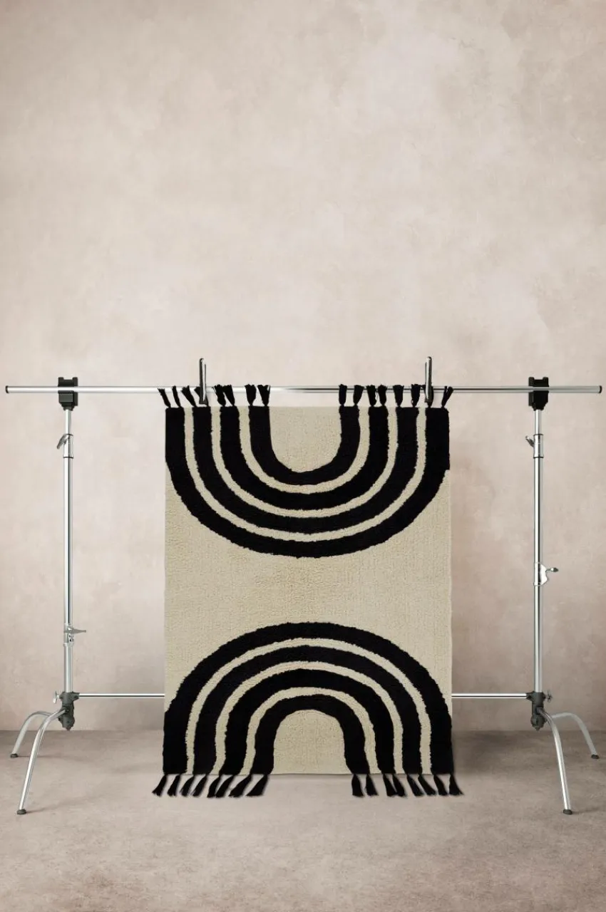 Barnmattor|Barnmattor|Jotex SUNITA Bomullsmatta Beige/svart