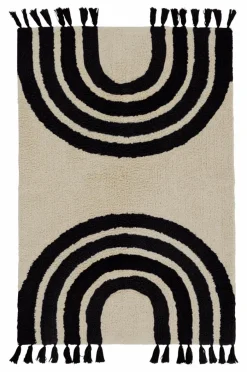 Barnmattor|Barnmattor|Jotex SUNITA Bomullsmatta Beige/svart