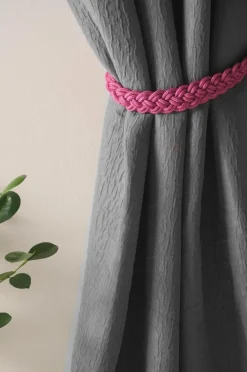 Gardinomtag|Jotex SURI Gardinomtag 2-pack Mörkcerise
