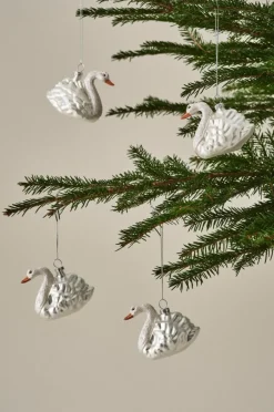 Juldekoration|Jotex SWAN Dekorationshänge 4-pack Vit