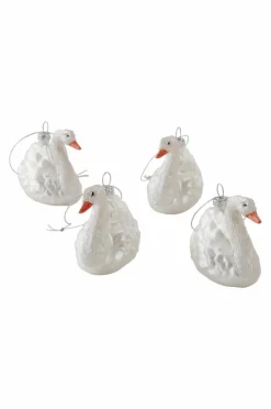 Juldekoration|Jotex SWAN Dekorationshänge 4-pack Vit
