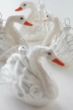Juldekoration|Jotex SWAN Dekorationshänge 4-pack Vit