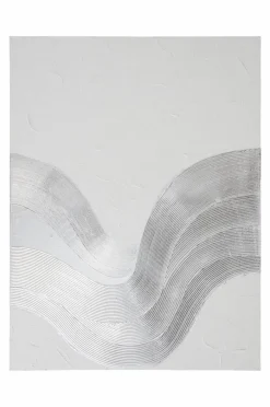 Posters & Tavlor|Jotex SWIRL Canvastavla 2-pack 90x120 Cm Vit/silver