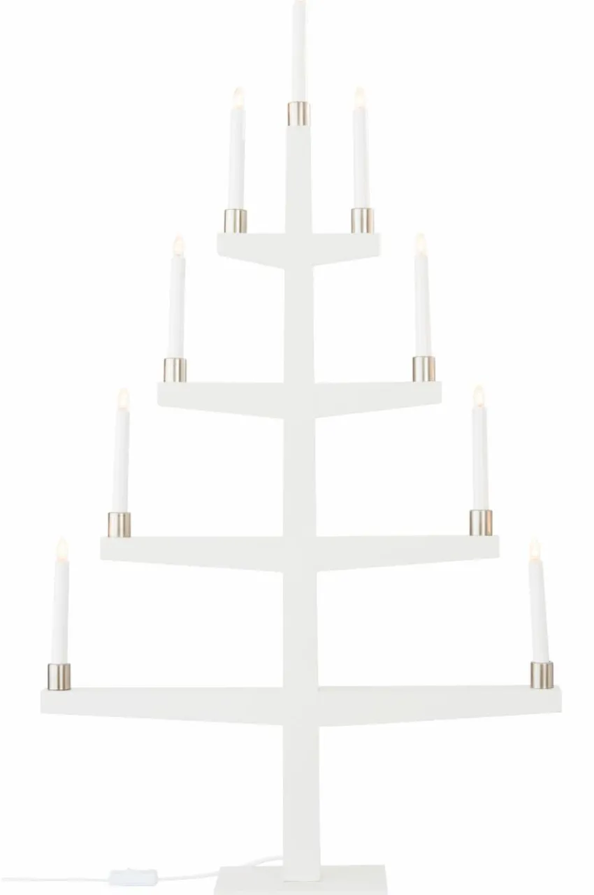 Julbelysning|Jotex TALL Elljusstake Vit