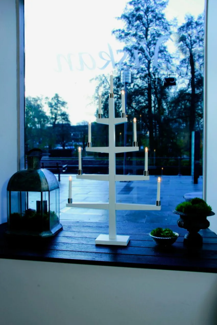 Julbelysning|Jotex TALL Elljusstake Vit