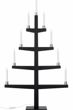 Julbelysning|Jotex TALL Elljusstake Svart
