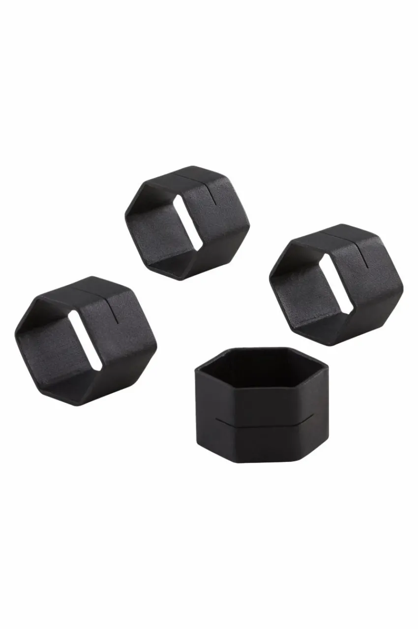 Kökstillbehör|Jotex TERRA Servettring Med Placeringskortshållare 4-pack Black
